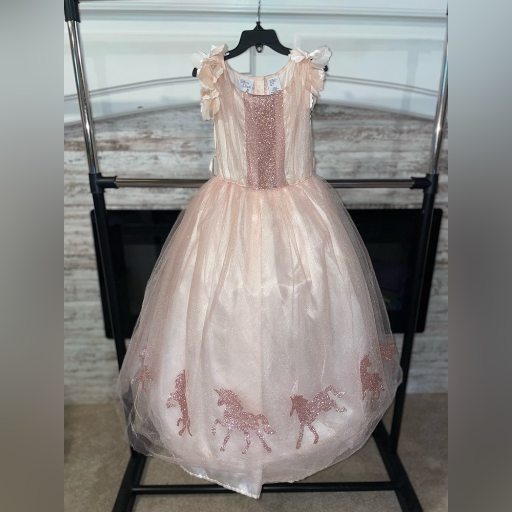 Formal girls unicorn dress M (5-6)